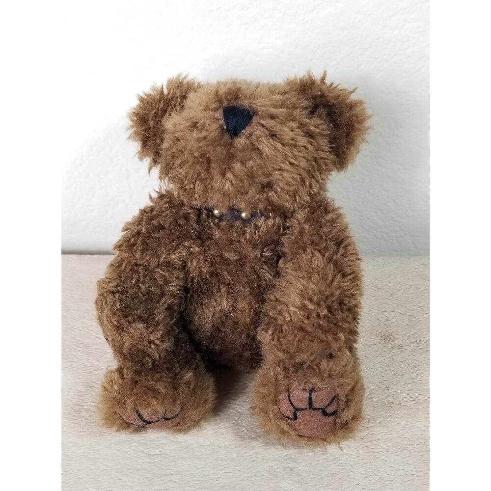 Boyds Bears Everest Teddy Bear 1996 Plush Toy 8 1/2" Brown w/ Bike Choker